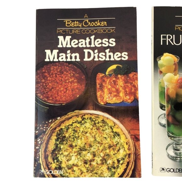 Picture Cookbook Meatless Main Dishes Stews Soups Desserts Betty Crocker Set 3 u - Picture 3 of 9